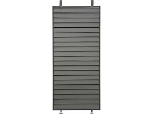 Persienne pour pergola bioclimatique en acier galvanisé "Clifford" - 92 x 4 x 208 cm - Gris