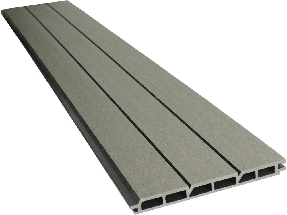 Lot de 6 lames composite de clôture - L160 cm x l25.8cm x ép. 2cm - Gris