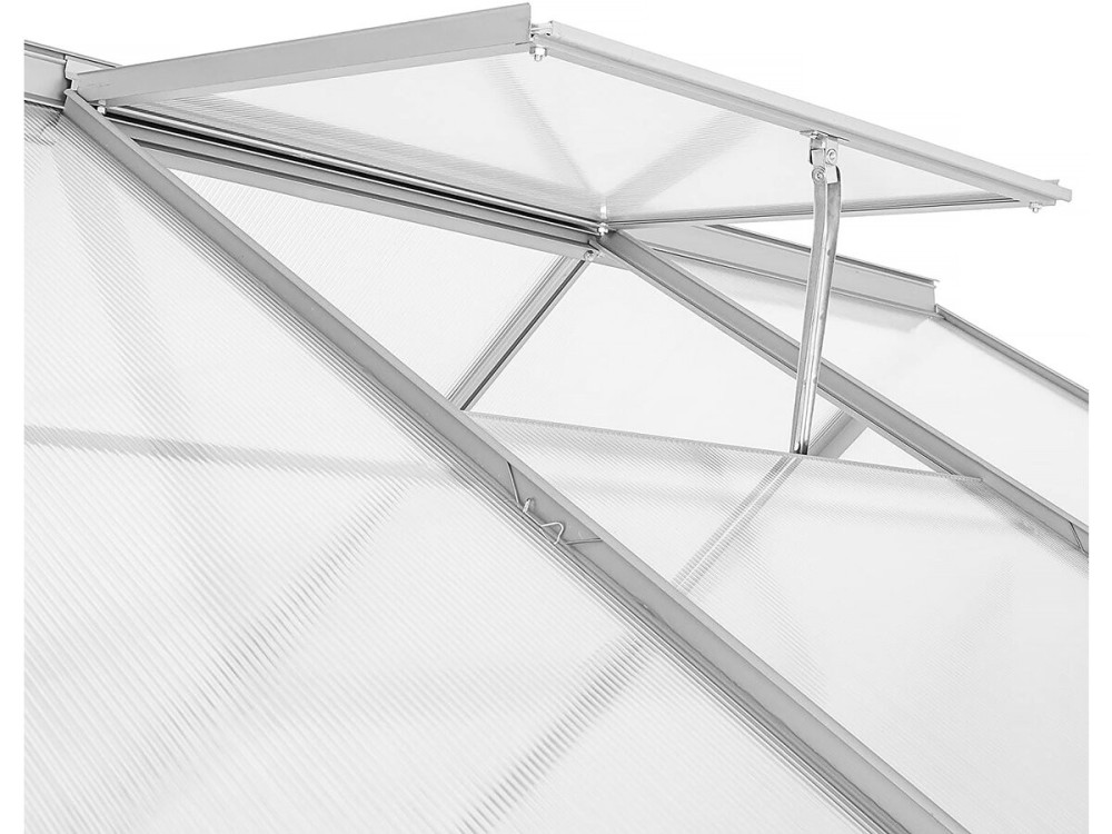 Serre jardin adossée en polycarbonate "Aneth" 190 x 125 x 195 cm - 2,37 m²