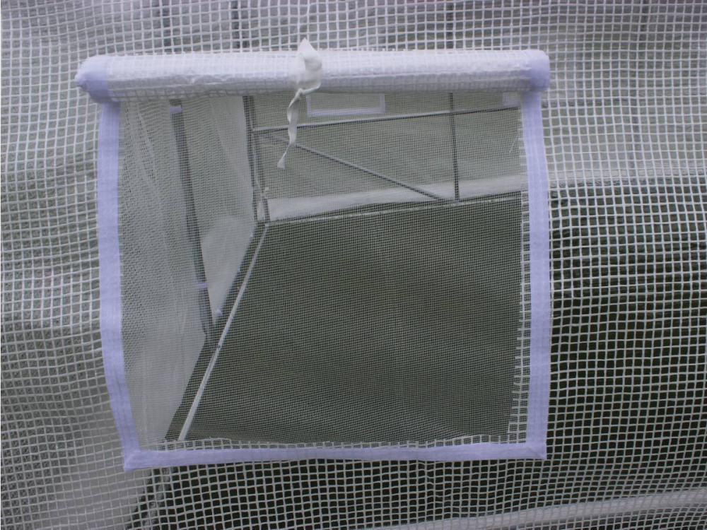 Serre tunnel de jardin avec porte "Mimosa" - 180 g/m² - 18 m² - 6 x 3 x 2 m