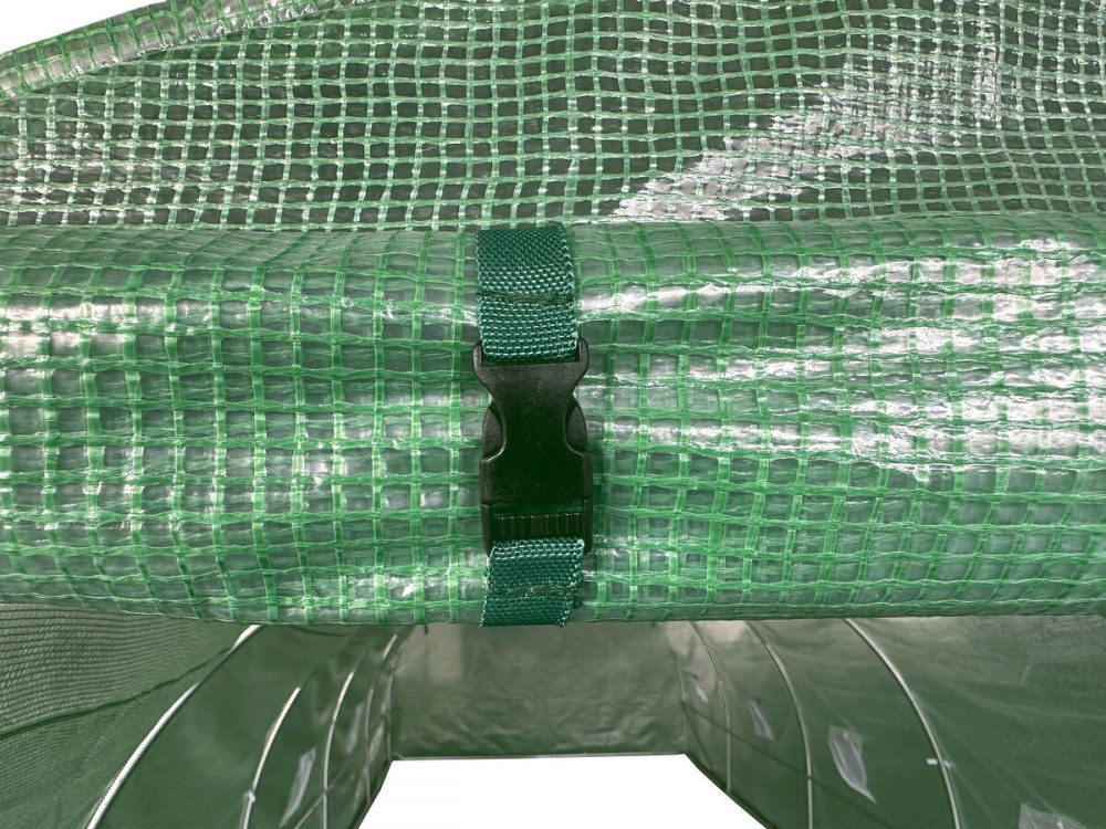 Bâche pour serre tunnel de jardin "Lys" - 9 m² - 130g - Vert