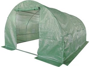 Serre tunelle de jardin 4 x 3 m "Lys" - 12 m² - 140g - Vert