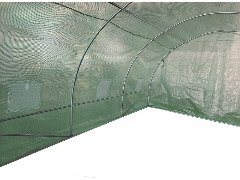 Serre tunelle de jardin 4 x 3 m "Lys" - 12 m² - 140g - Vert