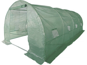 Serre tunelle de jardin 6 x 3 m "Lys" - 18 m² - 140g - Vert