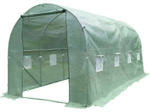 Serre tunelle de jardin 4,5 x 2 m "Lys" - 9 m² - 130g - Vert