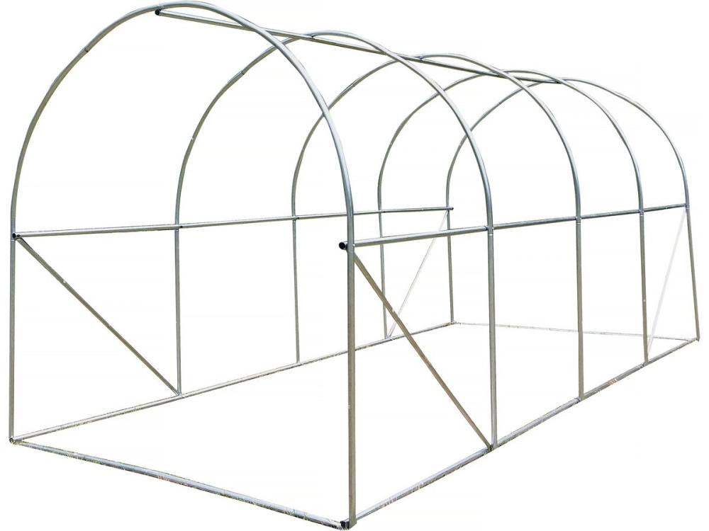Serre tunelle de jardin 4,5 x 2 m "Lys" - 9 m² - 130g - Vert