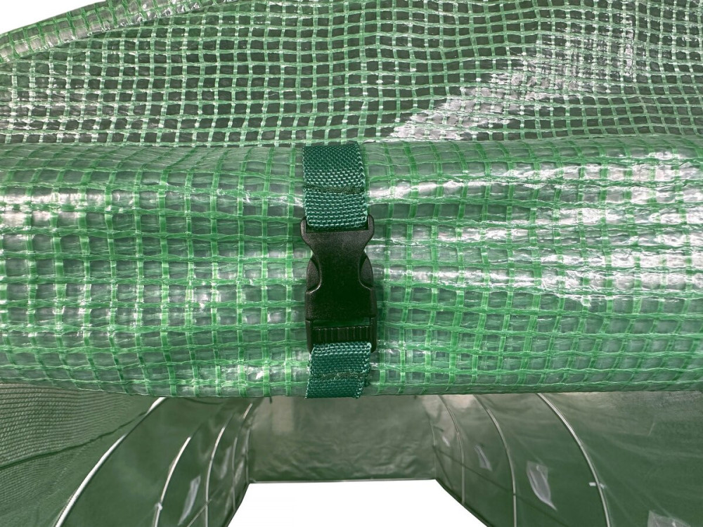 Serre tunelle de jardin 4,5 x 2 m "Lys" - 9 m² - 130g - Vert