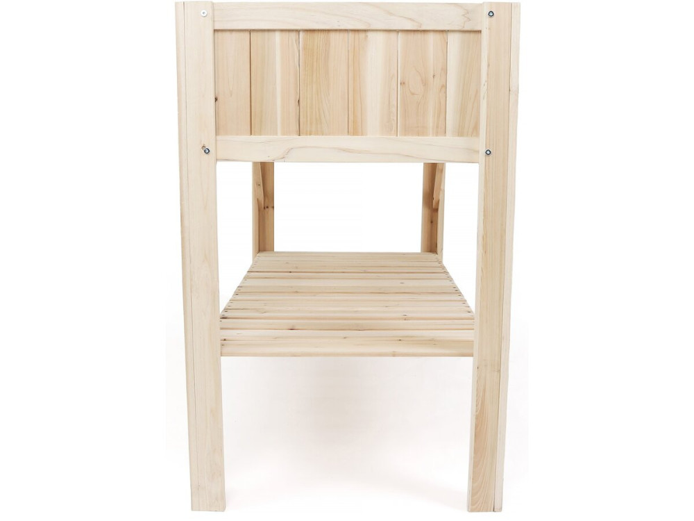 Carré potager en bois sur pieds "Magnolia" - 115 x 57 x 90 cm - Beige