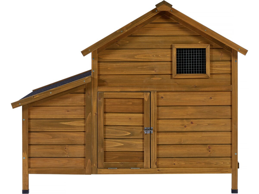 Poulailler avec pondoir en bois "Cocotte" - Marron