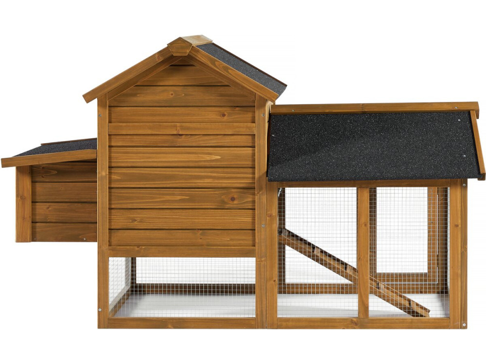 Poulailler "Poulette" avec pondoir en bois - Marron