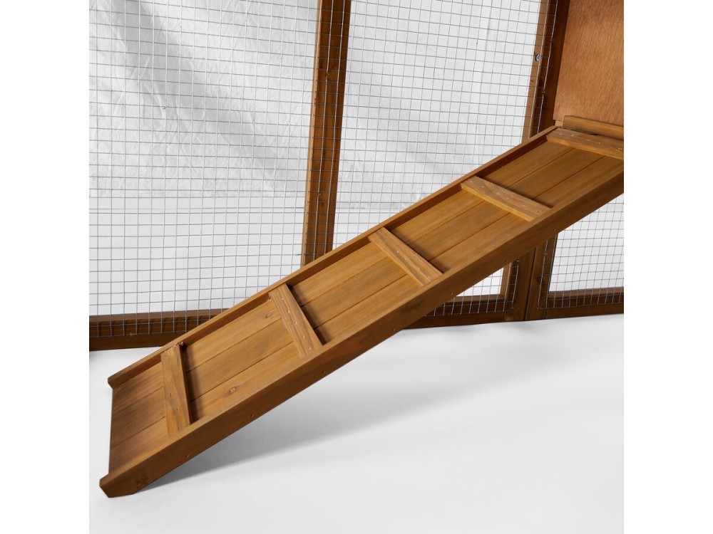 Poulailler "Poulette" avec pondoir en bois - Marron