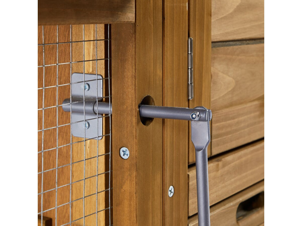 Poulailler "Poulette" avec pondoir en bois - Marron