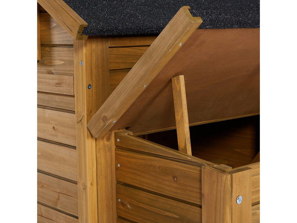 Poulailler "Poulette" avec pondoir en bois - Marron