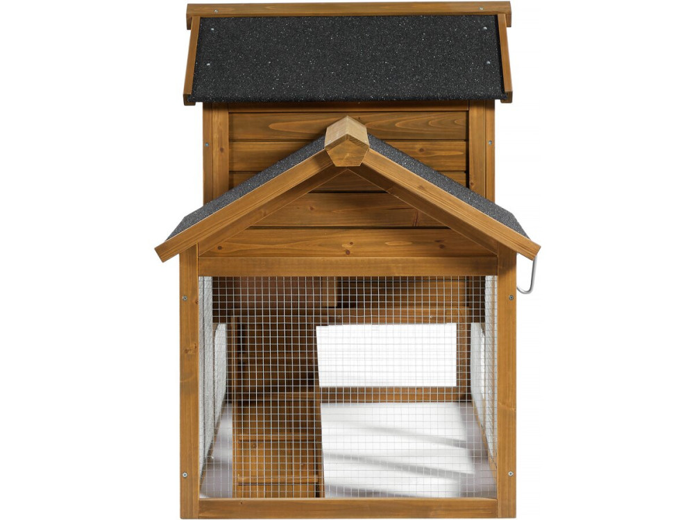 Poulailler "Poulette" avec pondoir en bois - Marron