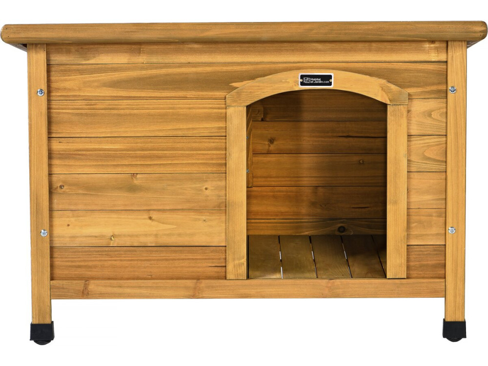 Niche pour chien en bois "Max" - 85 x 57 x 58 cm - Marron