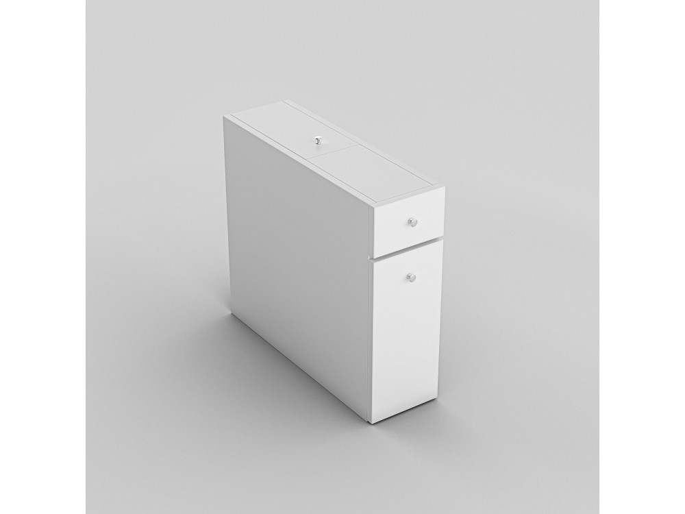 Meuble de salle de bain en bois "Calencia" - 60 x 19 x 55 cm - Blanc