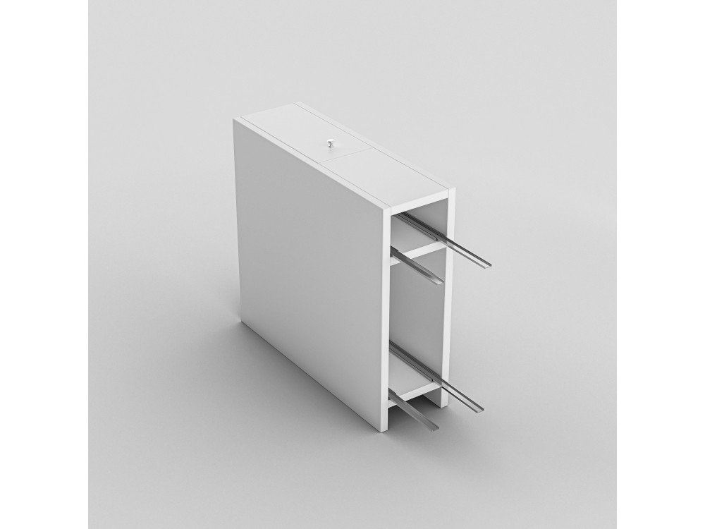 Meuble de salle de bain en bois "Calencia" - 60 x 19 x 55 cm - Blanc