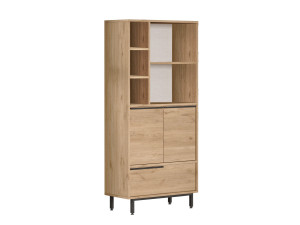 Armoire en bois "Calvin" - 74 x 35 x 161 cm - Marron