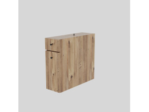 Meuble de toilette en bois "Calencia" - 20 x 60 x 55 cm - Marron
