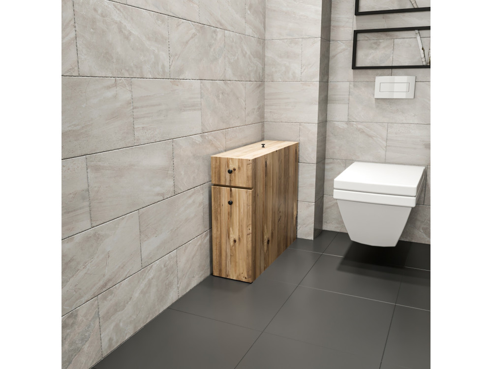 Meuble de toilette en bois "Calencia" - 20 x 60 x 55 cm - Marron