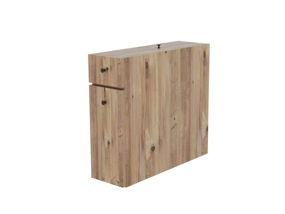 Meuble de toilette en bois "Calencia" - 20 x 60 x 55 cm - Marron