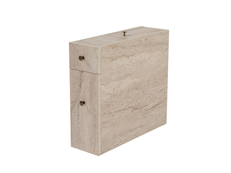 Meuble de toilette en bois "Calencia" - 20 x 60 x 55 cm - Beige