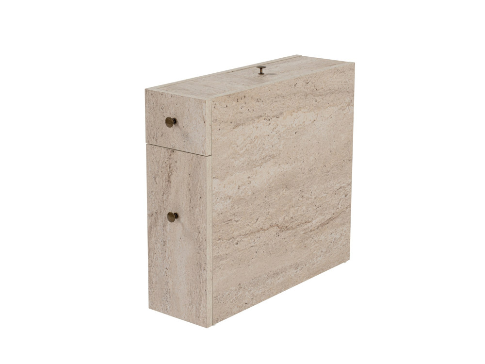 Meuble de toilette en bois "Calencia" - 20 x 60 x 55 cm - Beige