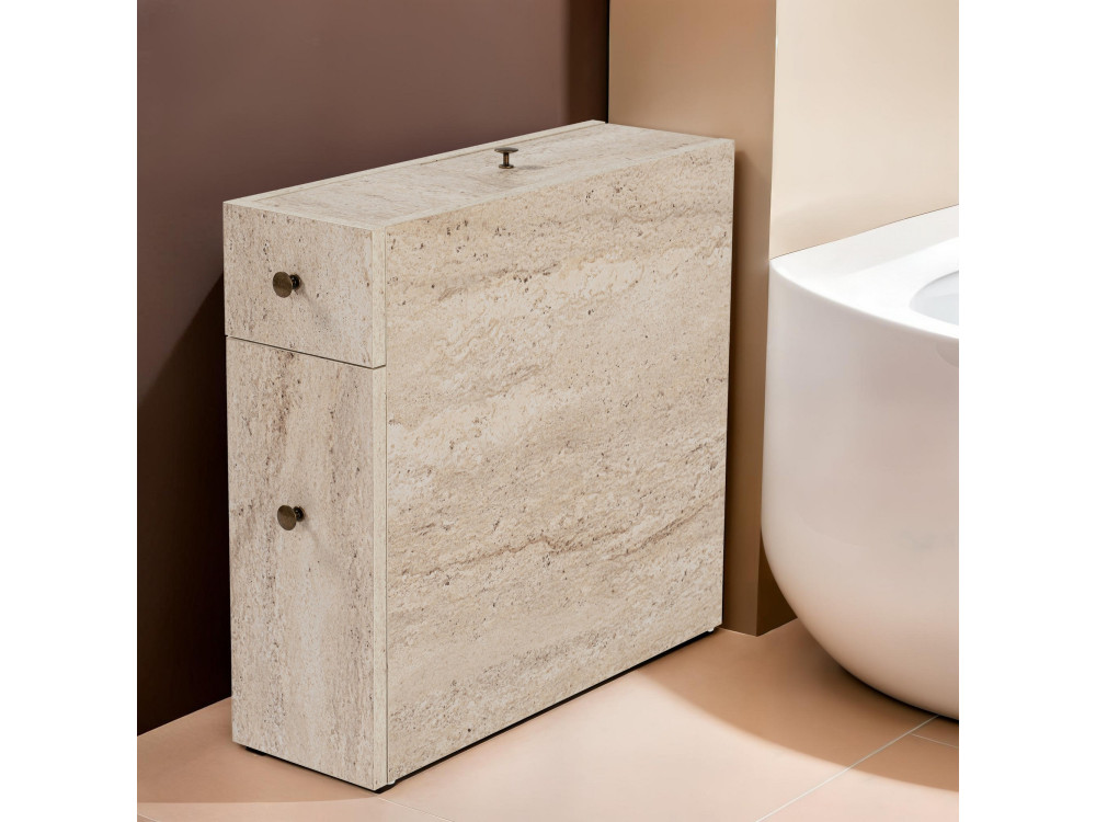 Meuble de toilette en bois "Calencia" - 20 x 60 x 55 cm - Beige