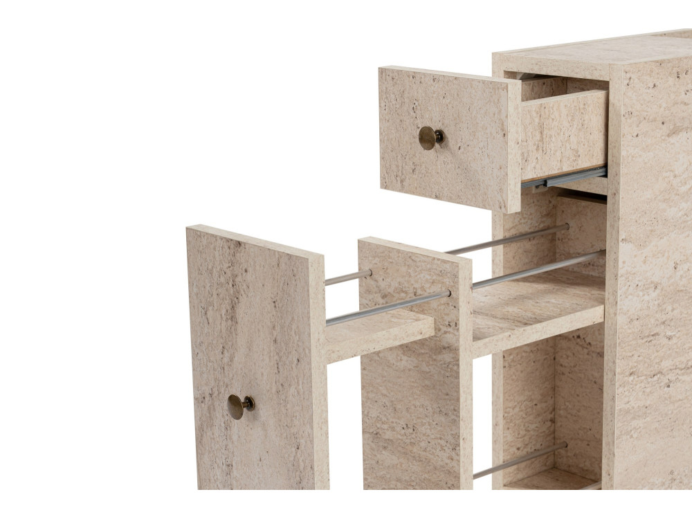 Meuble de toilette en bois "Calencia" - 20 x 60 x 55 cm - Beige