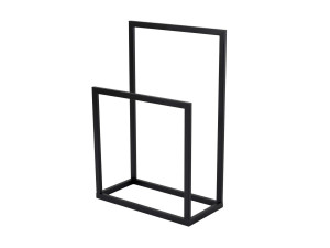 Porte-serviettes en métal "Gediz" - 25 x 60 x 90 cm - Noir