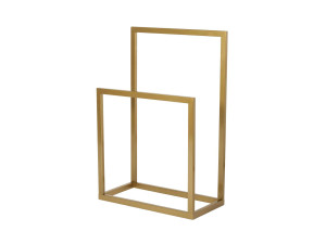 Porte-serviettes en métal "Gediz" - 25 x 60 x 90 cm - Or
