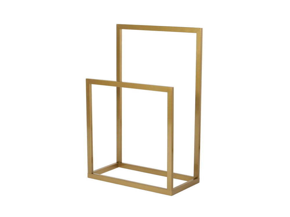 Porte-serviettes en métal "Gediz" - 25 x 60 x 90 cm - Or