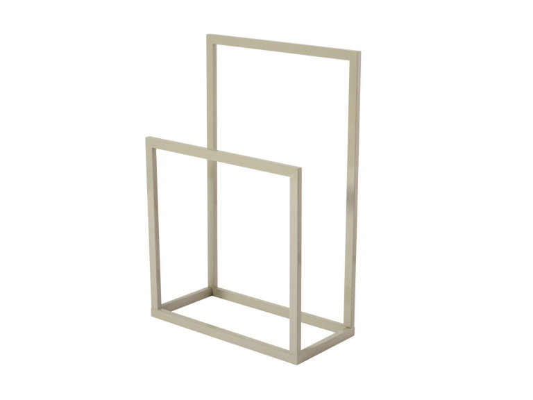 Porte-serviettes en métal "Gediz" - 25 x 60 x 90 cm - Taupe