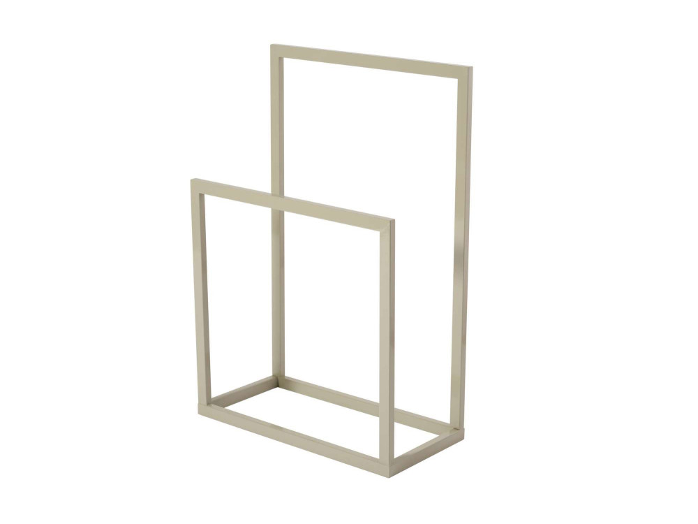 Porte-serviettes en métal "Gediz" - 25 x 60 x 90 cm - Taupe