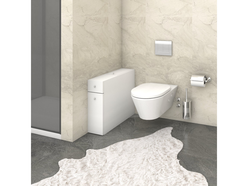 Meuble de salle de bain en bois "Smart" - 20 x 60 x 55 cm - Blanc