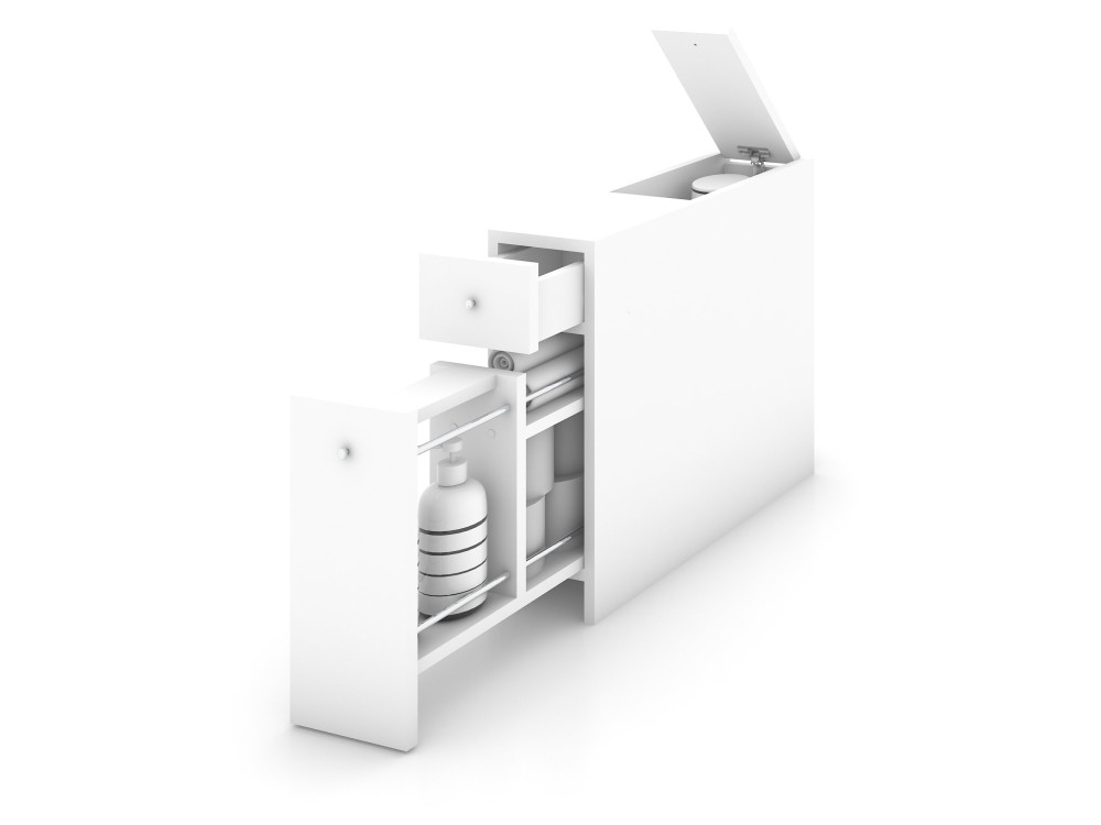 Meuble de salle de bain en bois "Smart" - 20 x 60 x 55 cm - Blanc