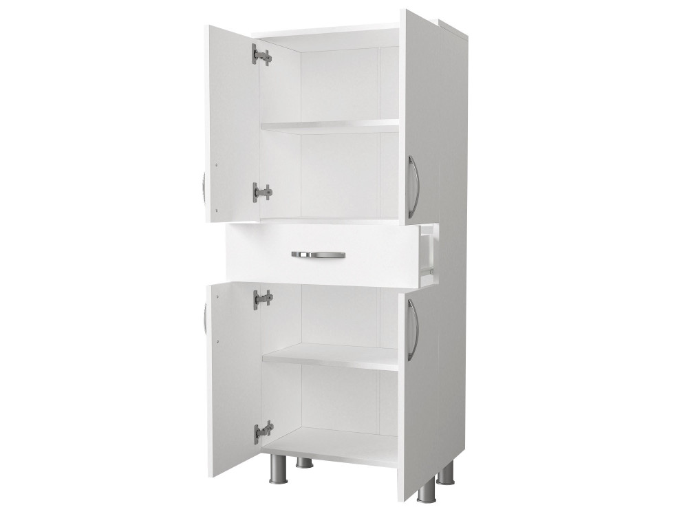 Meuble de salle de bain en bois "Arizona" - 59 x 31 x 140 cm - Blanc