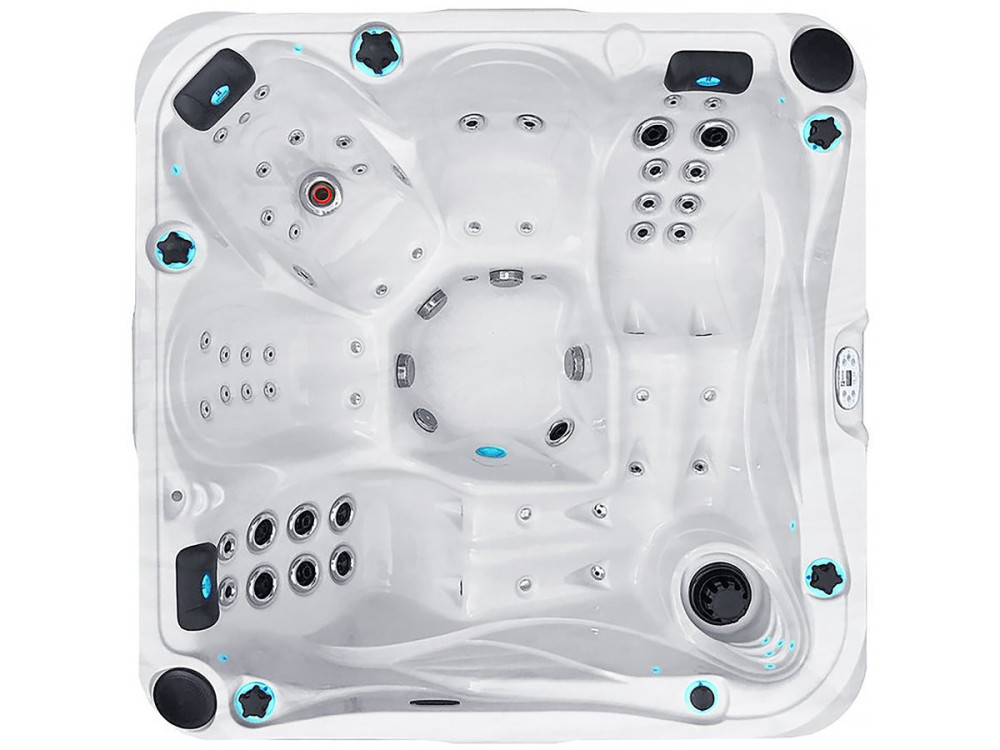 Spa " Delight "  - 3 places + 2 allongées - 2.13 x 2.13 x 0.91  m