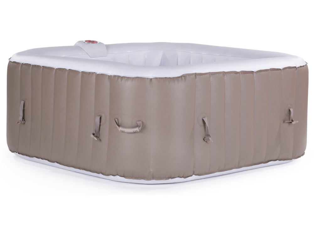 SPA GONFLABLE MONAC EN PVC - 6 PLACES - TAUPE/CREME