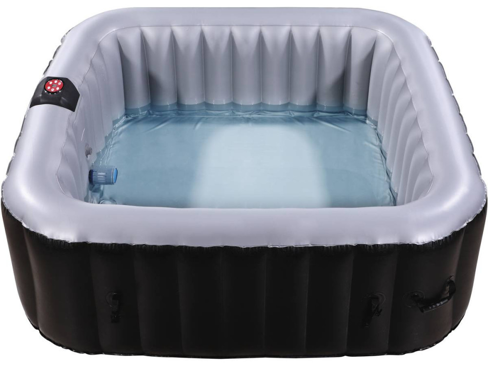 Spa Gonflable NICE en PVC - 6 places - Gris/Noir
