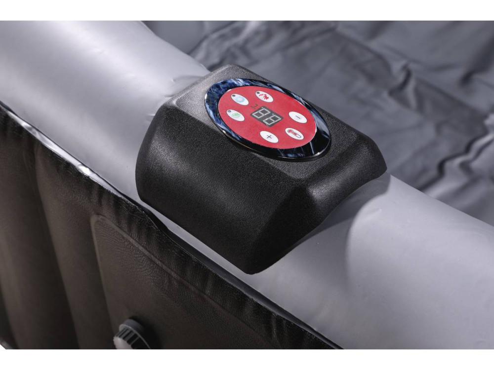 Spa Gonflable NICE en PVC - 6 places - Gris/Noir
