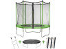 Trampoline "Yoopi" - Ø 1.8 m - Avec filet + Echelle + Couverture + Kit d'ancrage