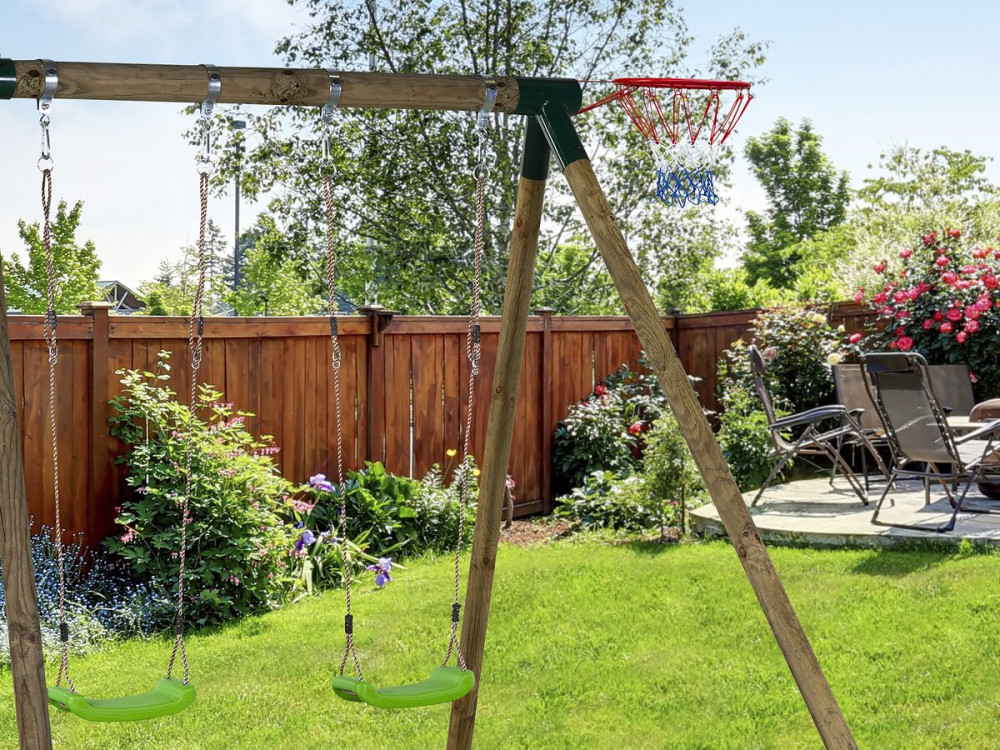 Panier de basket universelle pour portique bois