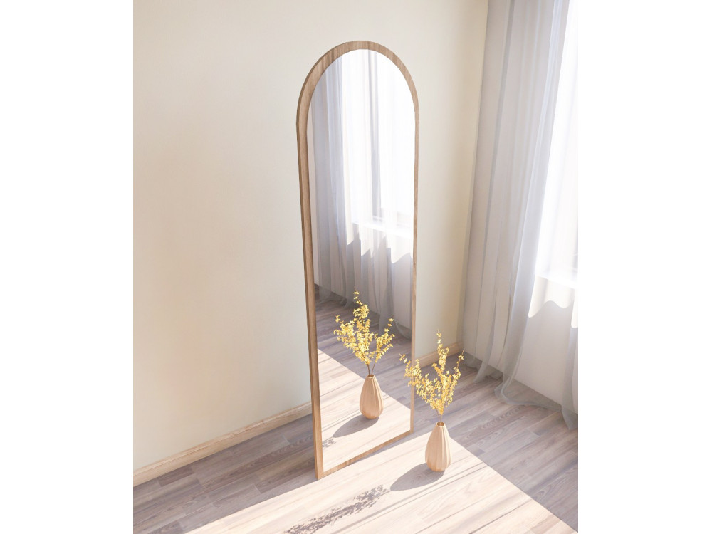 Miroir en bois "Emma" - 50 x 160 cm - Marron