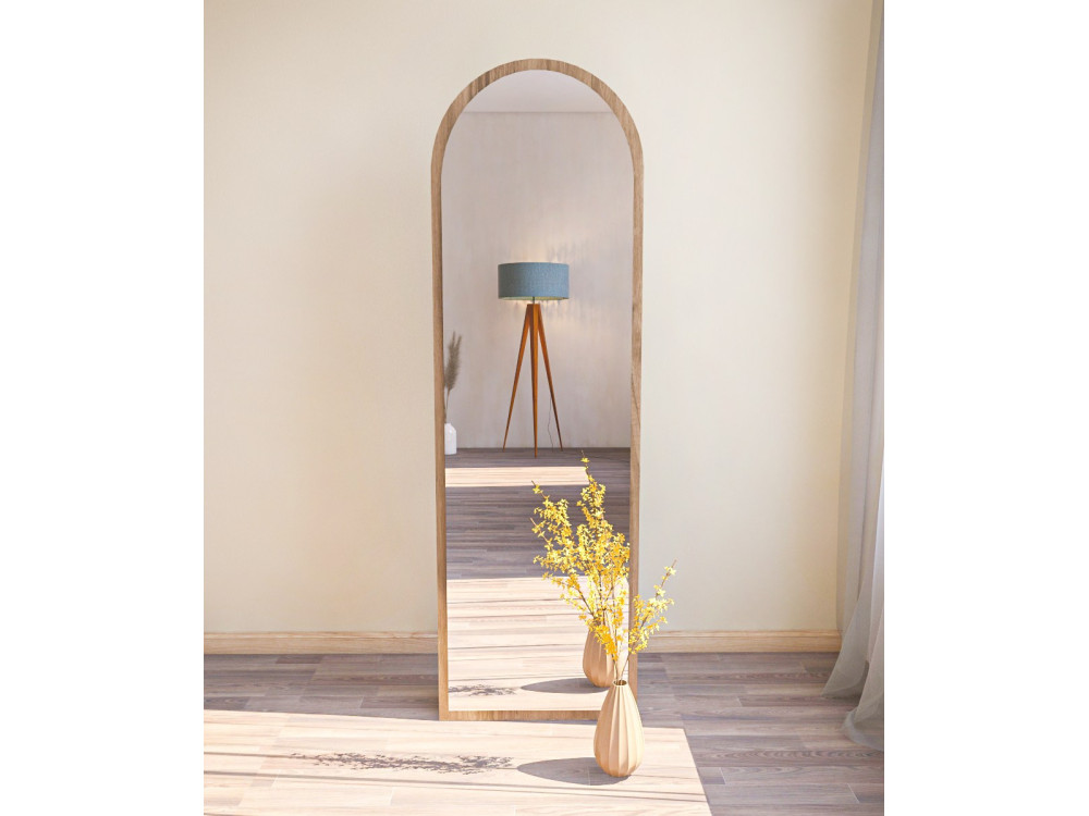 Miroir en bois "Emma" - 50 x 160 cm - Marron