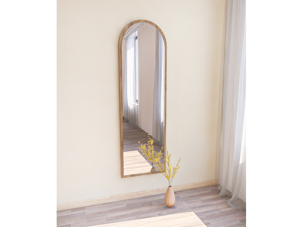 Miroir en bois "Emma" - 50 x 160 cm - Marron