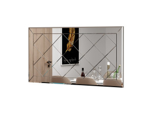 Miroir en bois "Pauli" - 120 x 60 cm - Blanc