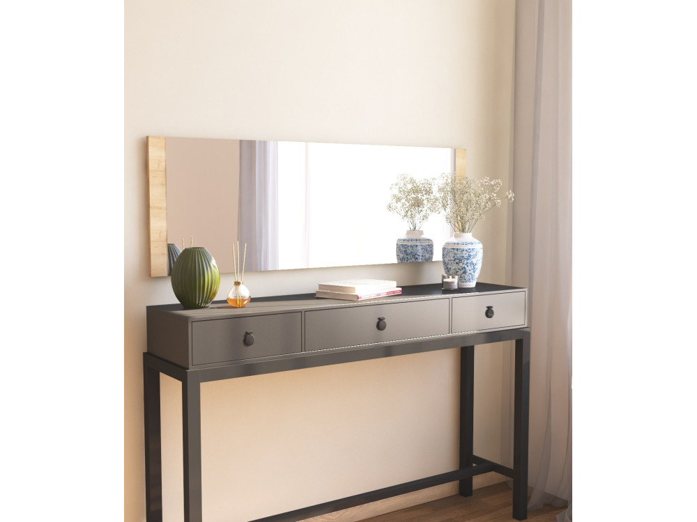 Miroir en bois "Azus" - 40 x 120 cm - Marron