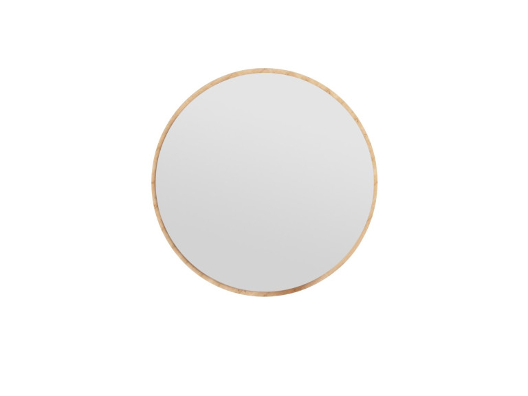 Miroir en bois "Ozze" - 60 x 60 cm - Beige