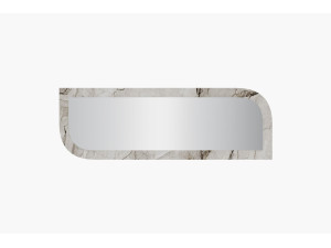 Miroir en bois "Arni" - 120 x 40 cm - Beige